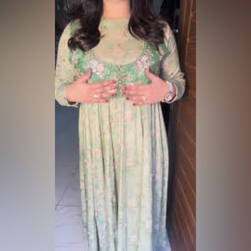ETHNIC PAKISTANI Women’s Long Floral Maxi Dress